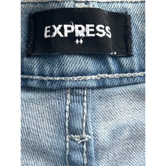 Express Cuffed Super High Rise Mom Shorts/Shortie, Size 2 R - Picture 4 of 9